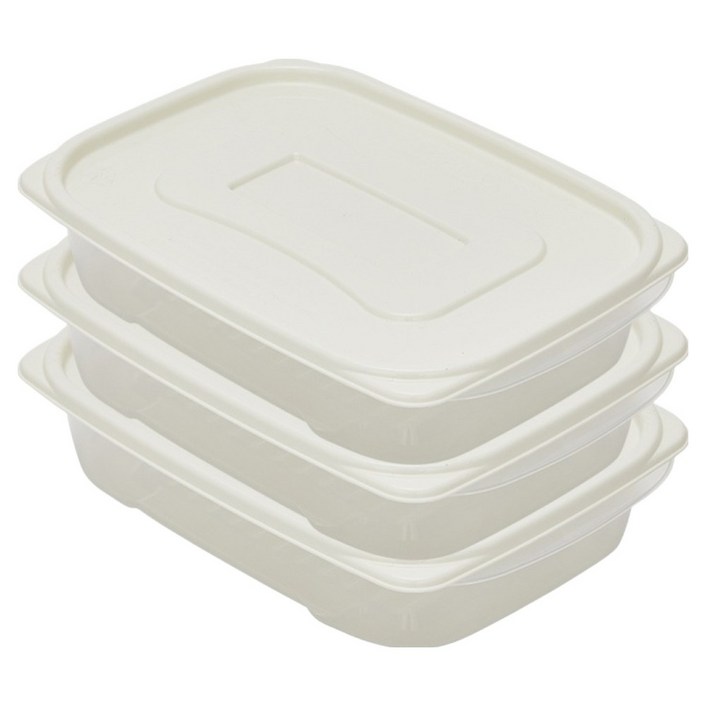 씨밀렉스 소프트킵 냉동실 전용 정리 밀폐용기, 3개, 1.3L