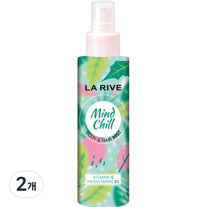 라리브 마인드 칠 퍼퓸 바디 앤 헤어 미스트, 200ml, 2개