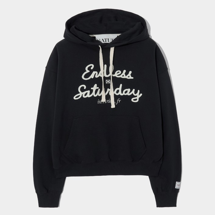 세터 남녀공용 엔들리스 세터데이 면 후드 티셔츠