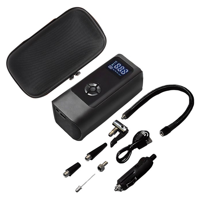 메이튼 휴대용 올인원 에어펌프 6000mAh  30cm연장선