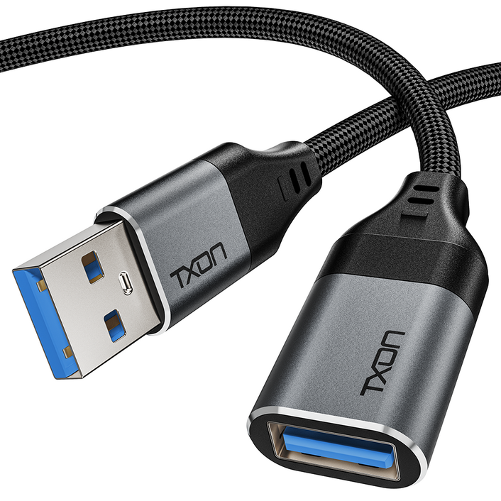 티엑스온 USB 3.0 고속 연장 케이블, 1개, 1m