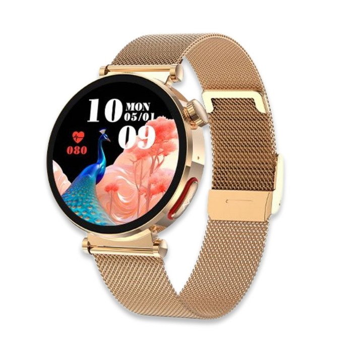 액션맨 글루코워치 EP 건강데이터 스마트워치 한국어지원 온라인설명서 AS 지원, 골드메쉬, 4.4cm, 블루투스