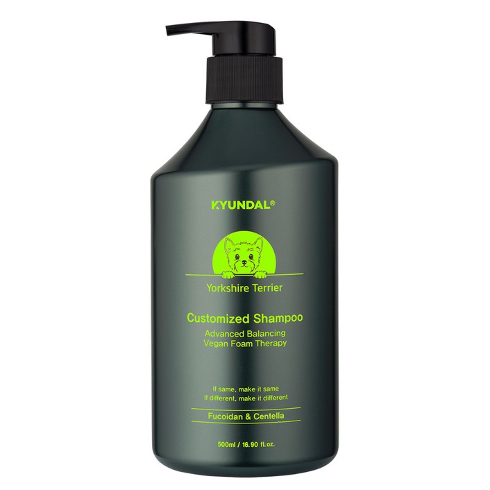 견달 요크셔 테리어 전용 어드밴스드 밸런싱 커스터마이즈드 강아지 천연 저자극 애견 샴푸 린스 겸용, 1개, 500ml