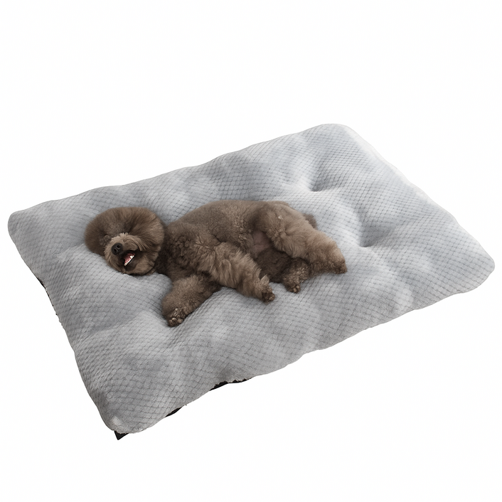 커버드엑스 소프트 강아지 꿀잠 방석, 회색, 1개