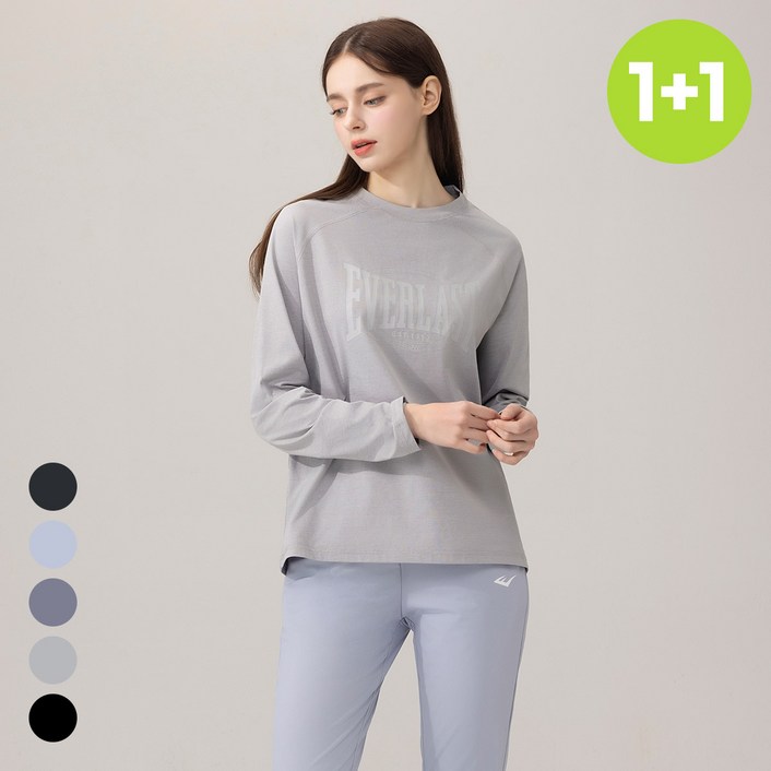 에버라스트 11 여성 맨투맨 티셔츠 나그랑 9부 긴팔티