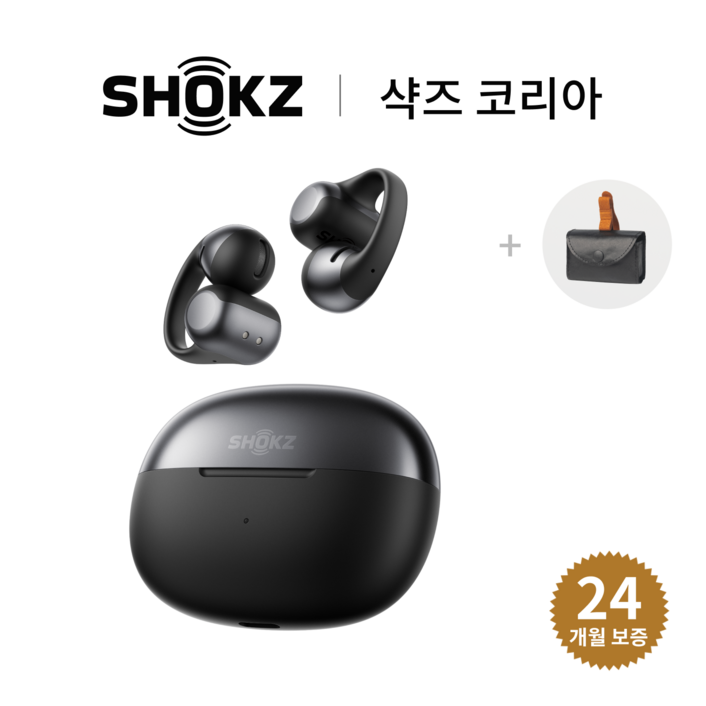 샥즈 신제품 쿠팡단독세트 샥즈 오픈닷 원 OpenDots ONE E310 블루투스 무선 이어폰 사은품, 블랙BK