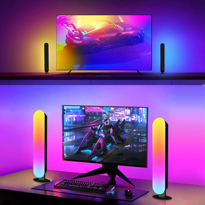 호밍사이 음악에 맞춰 움직이는 RGB 컬러 데스크톱 분위기 조명