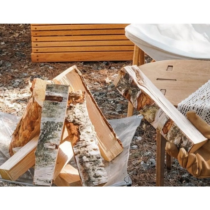 아홉산장작 자작나무 네추럴 굵은 캠핑장작