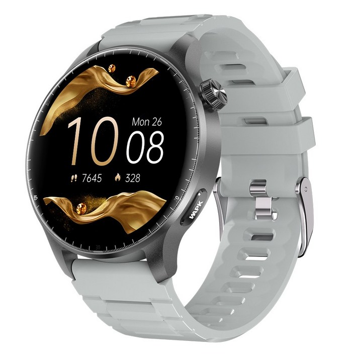 와피크 블루투스 스마트워치 ST50 1.52인치 통화가능 GPS SOS통화 AI운동인식 스포츠시계, GPS  블루투스, 3.8cm, 실버