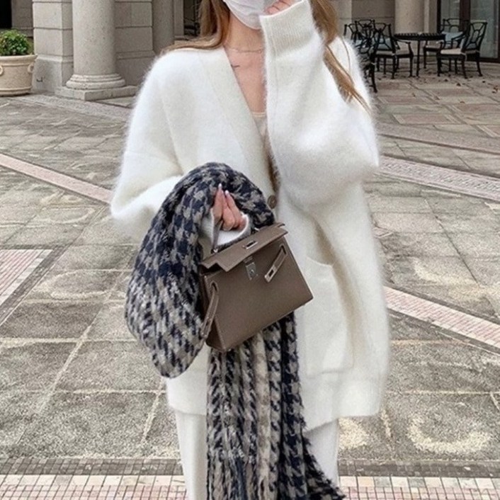 아이엠몽 여성 오버핏 소프트 가디건