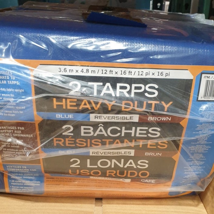 COSTCO 코스트코 다용도 방수포 2개입 3.6m x 4.8m