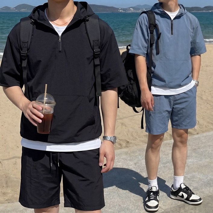 올멋 세트가격 생활방수 마운틴 후드 아노락 셋업 세트