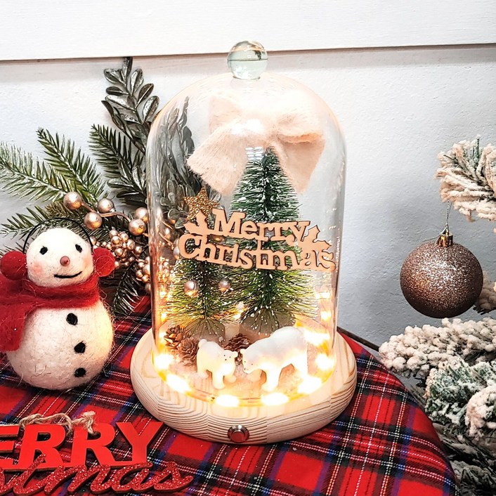 LED 쿵짝 북극곰 대형 무드등 크리스마스 인테리어, 단품