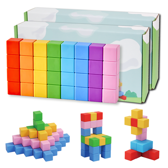 베어블리 2세대 자석 블럭 블록 큐브 교구 32pcs, 2세트