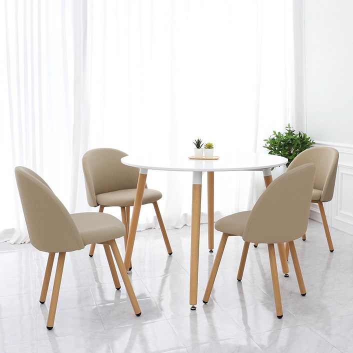 지엠퍼니처 식탁세트 컬렉션  2인용 4인용 화이트 원목 테이블 식탁의자 선택