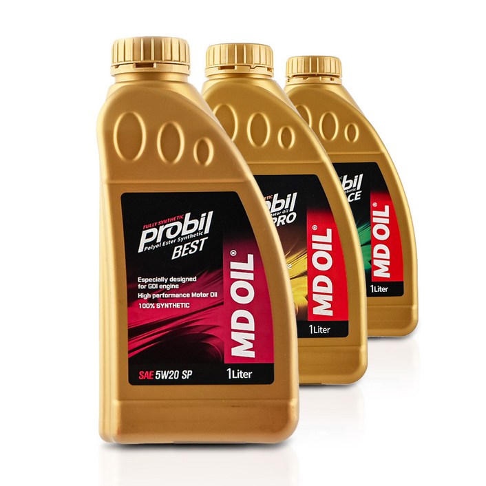 MD오일 프로빌 점탄성 엔진오일 5W30 합성유 가솔린 디젤, 1개, 현대, 휘발유/디젤