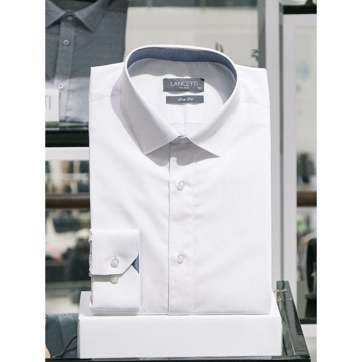 남성 사계절 화이트블루 비즈니스 일반핏슬림핏 긴소매셔츠 LZRTC71WH 외 3종 택 11014135