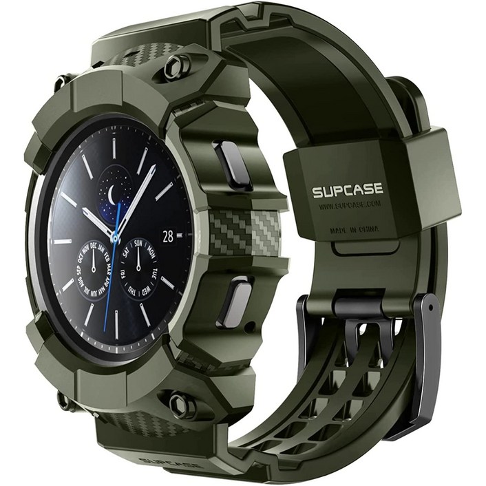 SUPCASE 갤럭시 워치4 클래식 46mm 러기드 일체형 보호 스트랩 밴드