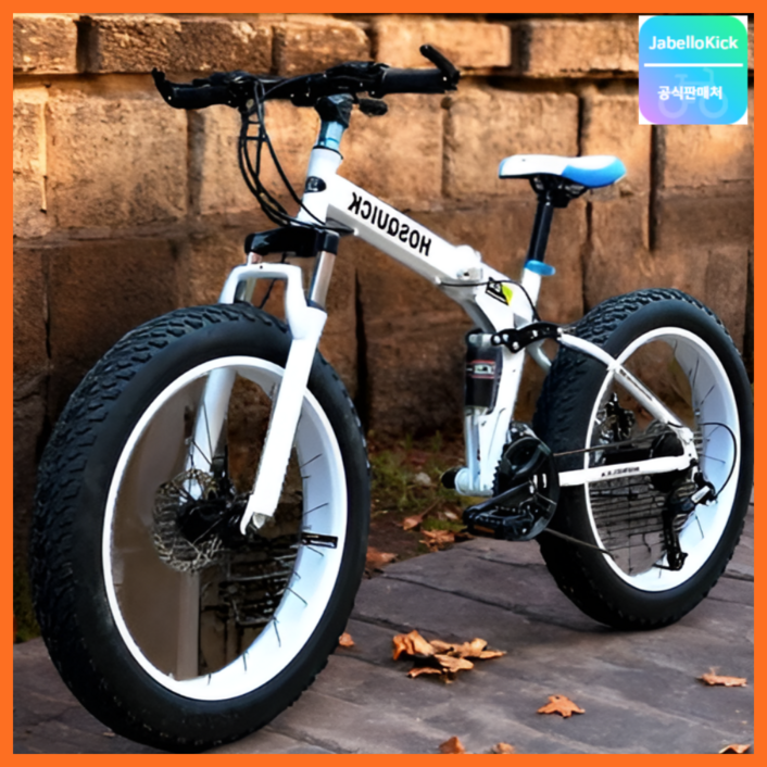 miraemoa 접이식 MTB 산악 자전거 광폭 타이어 팻바이크 펫바이크 바뀌 두꺼운 오프로드