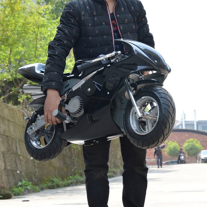 포켓바이크 오토바이 산악 성인용 49cc 빨간색 ket 미니오토바이 소형바이크