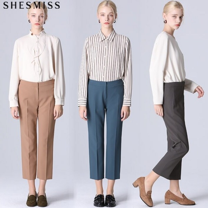 [쉬즈미스(SHESMISS)] 편안한 솔리드 심플 팬츠