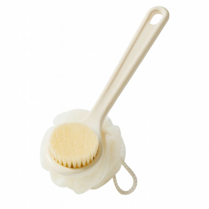 모노그로우 저자극 미세모 양면 바디 브러쉬, 화이트, 1개, 1개입