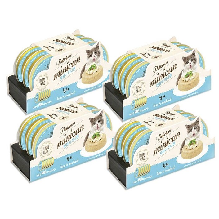[캣퓨어] 고양이 습식간식 미니캔 참치 30gX48개입, 참치, 30g, 48개