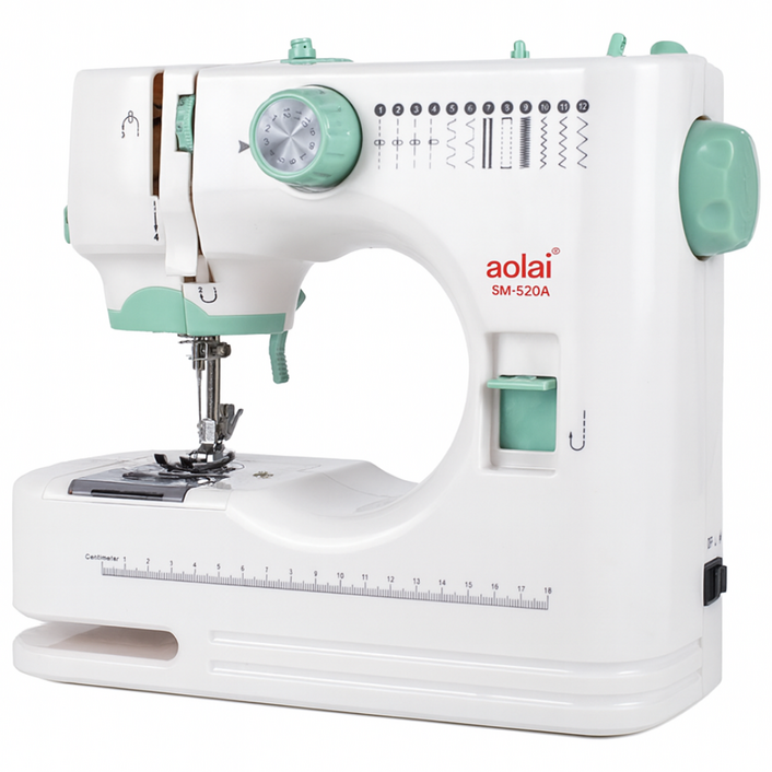 이지루프 간편한 공업용 재봉틀 가정용 휴대용 멀티 미니 미싱기 두꺼운 오버록 미싱, 재봉틀 선물세트노루발 13종 확장대 포함