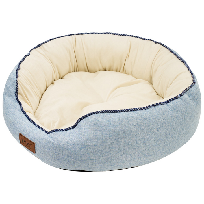 EMME 양면 활용 가능한 원형 펫홈, 1개, Blue