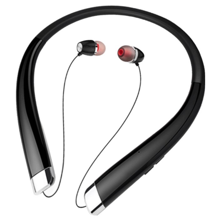 지노바 NeckLine Pro 넥밴드 무선 블루투스 이어폰 스포츠 목걸이 런닝 헤드셋, 블랙, NeckLine Pro