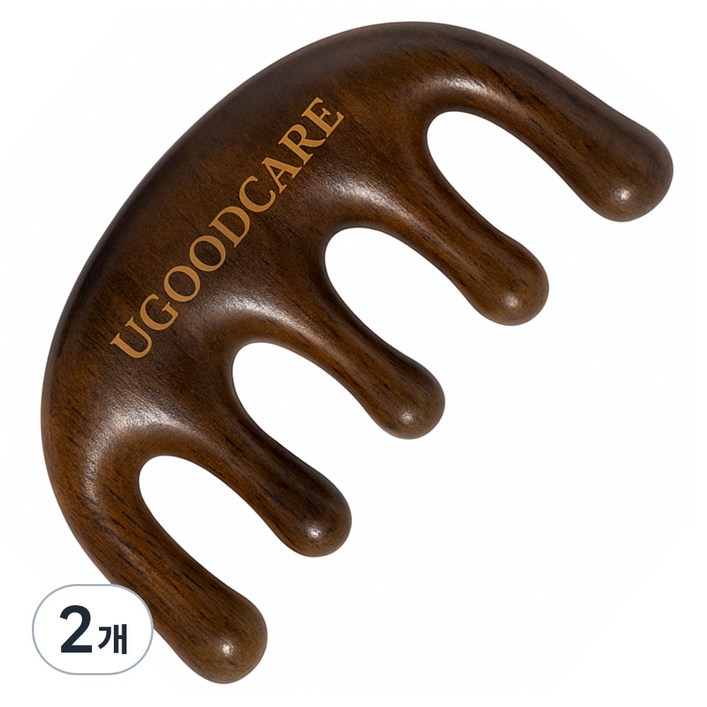 유굿케어 우드 두피 괄사 마사지기