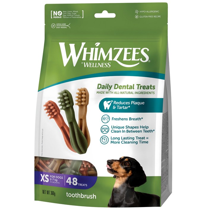 윔지스 밸류 백 덴탈 츄 칫솔모양 XS