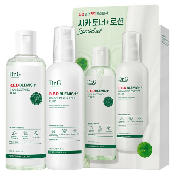 닥터지 레드 블레미쉬 시카 토너 200ml  로션 150ml 세트