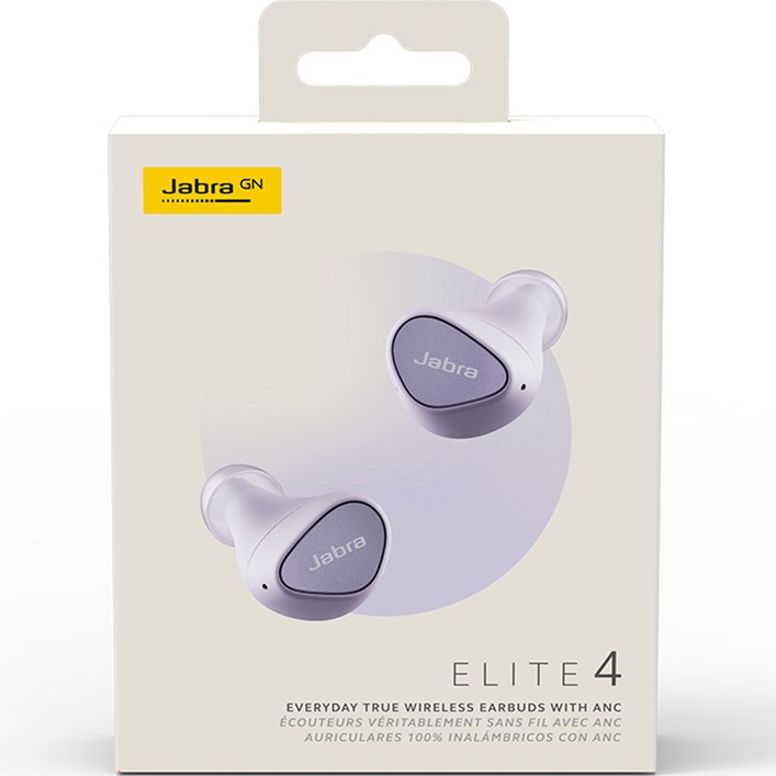 자브라 Elite 4 트루와이어리스 블루투스 이어폰, Elite 4, 라일락