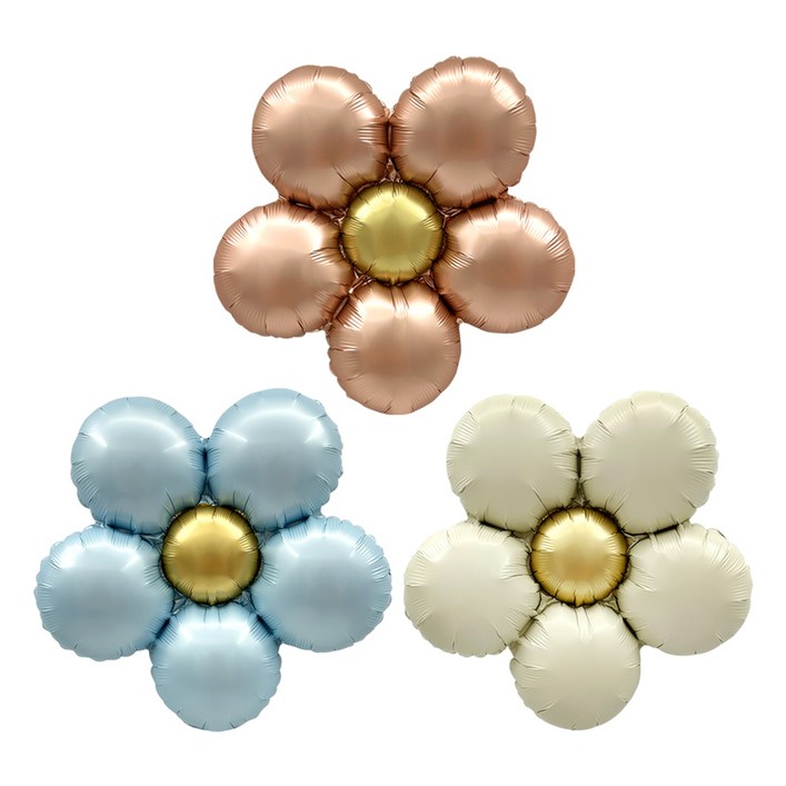 조이파티 플라워 은박풍선 3종 x 3p 세트