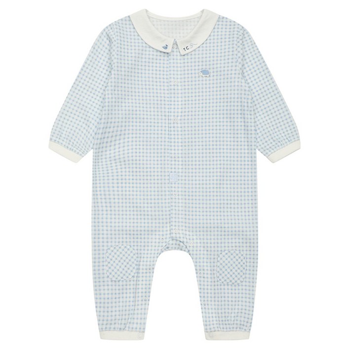 타티네쇼콜라 유아용 BL 엘 체크 우주복