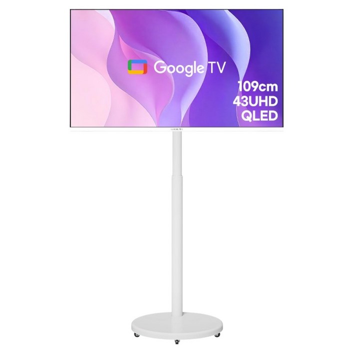 와이드뷰 4K UHD QLED 스마트 TV  와이드무빙뷰 삼탠바이미 V3 세트, 109cm, QWGE43UT1TV, EKWBYME78W스탠드, 스탠드형, 고객직접설치