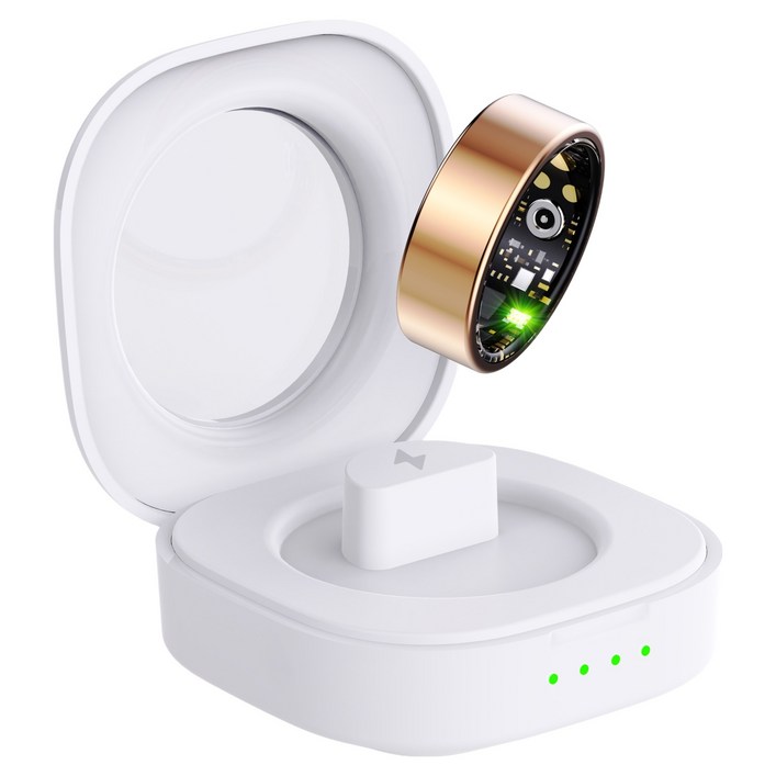 엠지텍 아이폰 갤럭시 호환 건강 모니터링 피트니스 바이오 스마트링, 10호, 골드