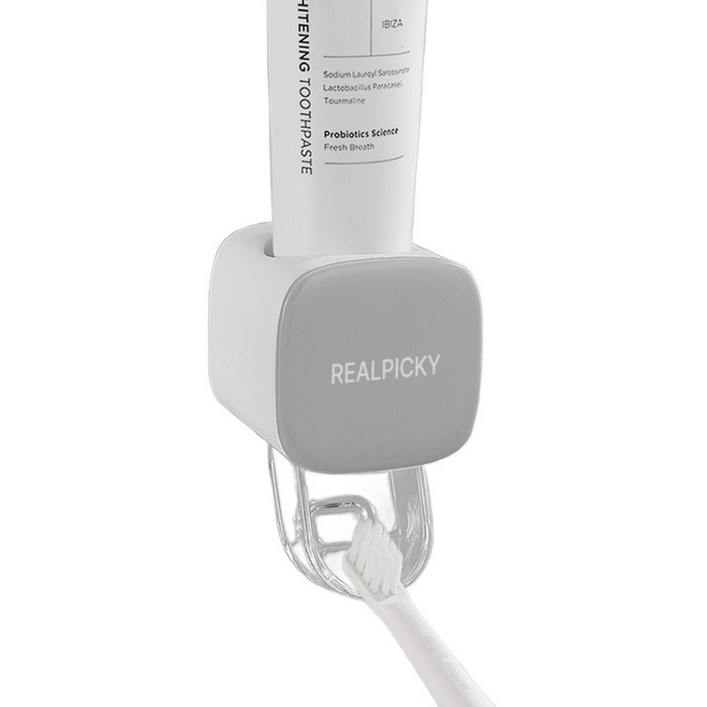 리얼피키 무타공 치약 디스펜서