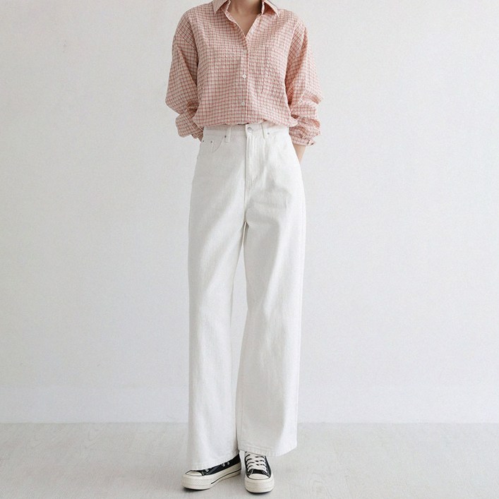 앤드스타일 여성용 롱숏 기장 컴포트 커버 인밴딩 코튼 와이드 팬츠 264730