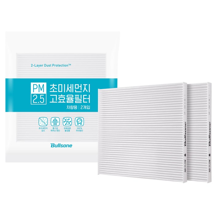 불스원 고효율 에어컨 필터 1호 2p, 1개, 단일상품1번