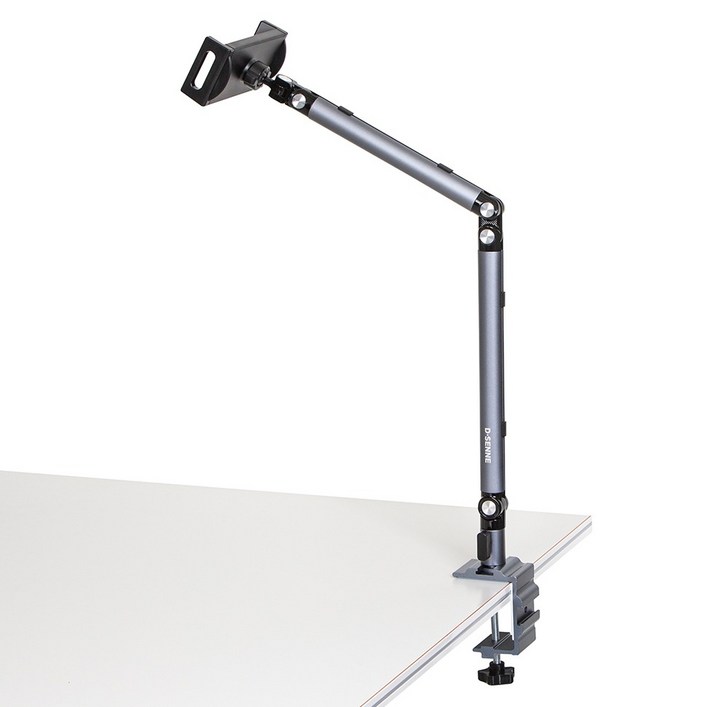 디센느 클립형 태블릿 휴대폰 거치대, 블랙 티타늄, 1개