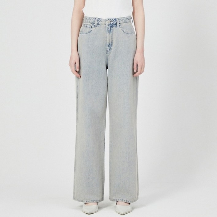 게스 여성용 블리치드 와이드 팬츠 YP2D6065