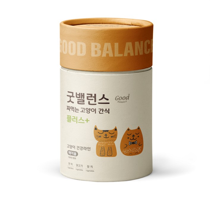 굿밸런스 고양이 건강라인 헤어볼 플러스 짜먹는 간식