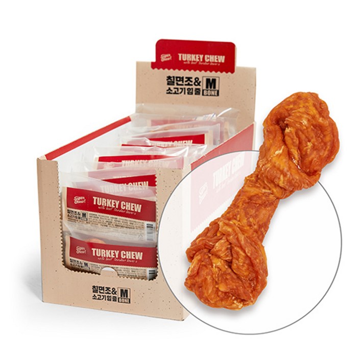 슈퍼츄 헥스 터키츄 강아지 간식 본M