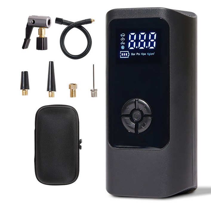 메이튼 휴대용 올인원 에어펌프 6000mAh 30cm연장선