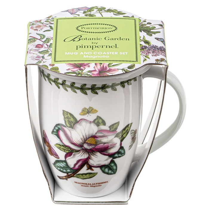포트메리온 보타닉가든 머그컵  코스터 뚜껑, 맥노리아, 1세트