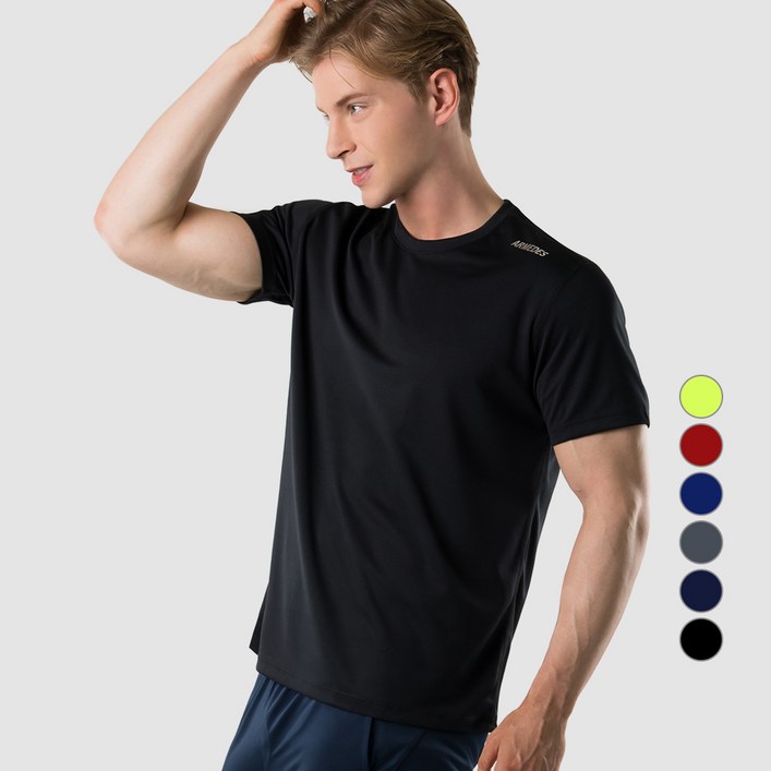 아르메데스 남성용 냉감 통기성 기능성 슈퍼 드라이 반팔 티셔츠 AR192