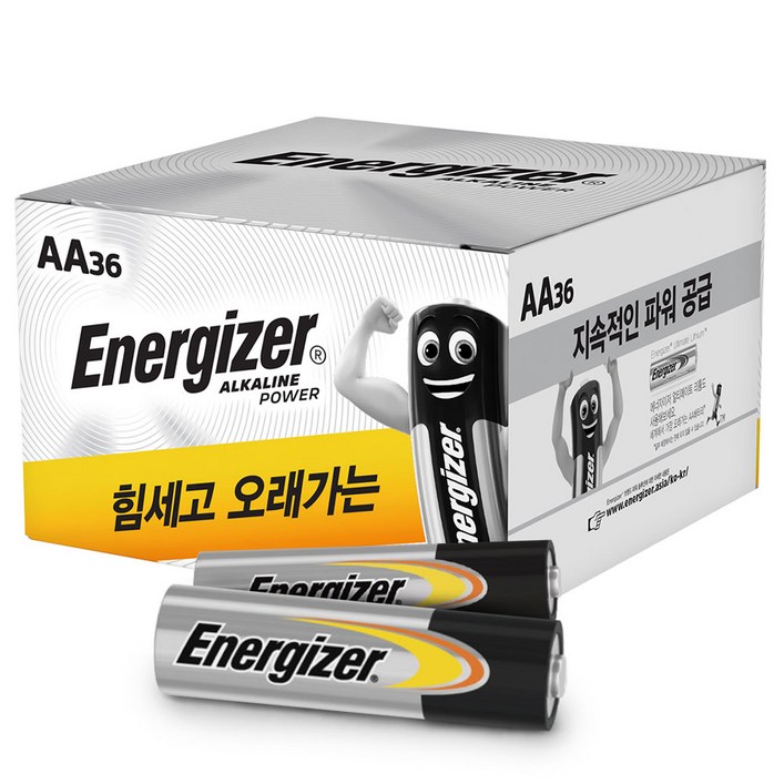 에너자이저 알카라인 대용량 종이팩 AA건전지