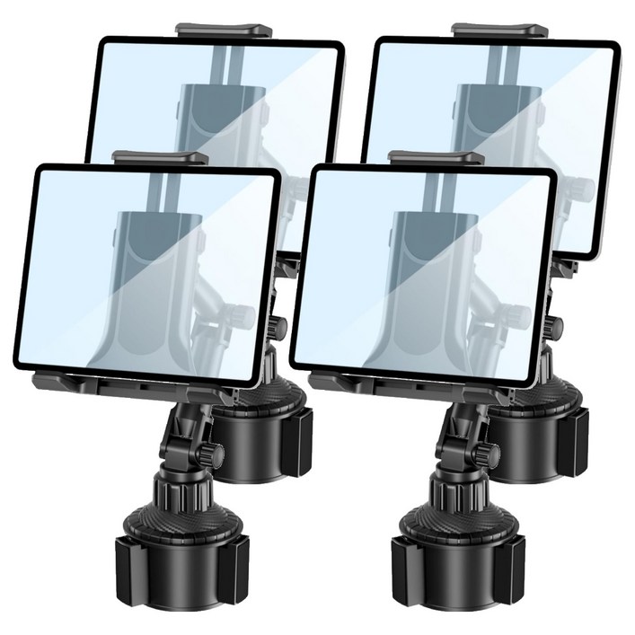 다온셀렉트 차량용 컵홀더 핸드폰 태블릿 거치대, 단일색상, 4개